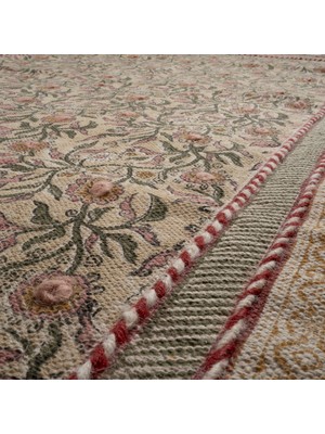 Palrı %100 Pamuk Kilim 80X150 cm Krem