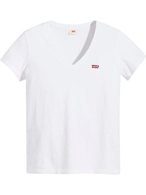 Levi's Kadın V Yaka Beyaz T-Shirt - A3170-0024