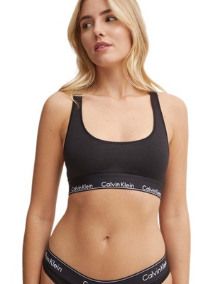 Calvin Klein Kadın Siyah Unlıned Bralet - 0000F3785E