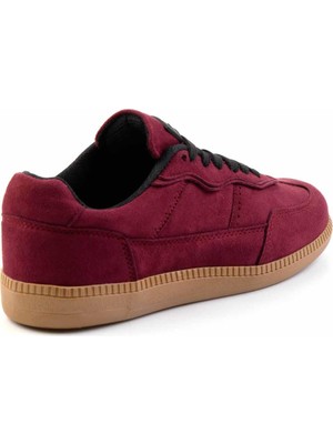 Bambi Bordo Süet  Kadın Sneaker K01591512502