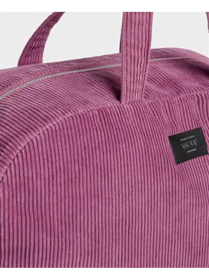 Wouf Omuz Çantası Corduroy Weekend Bag Mauve