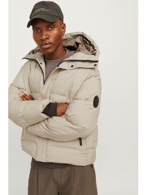 Jack & Jones Jcoalpha Puffer Sn Ekru Erkek Mont