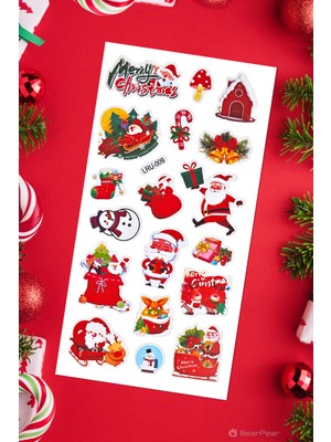 BP Tattoo Christmas Kabartmalı Sticker Set Yeni Yıl Çıkartmaları