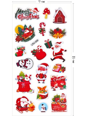 BP Tattoo Christmas Kabartmalı Sticker Set Yeni Yıl Çıkartmaları