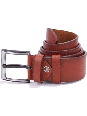Dagoster DMK26-463DG Açık Taba 4.5 cm Hakiki Deri Erkek Kemer