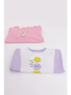 Harika Kids Kız Çocuk 2'li Paket Basic Sweatshirt