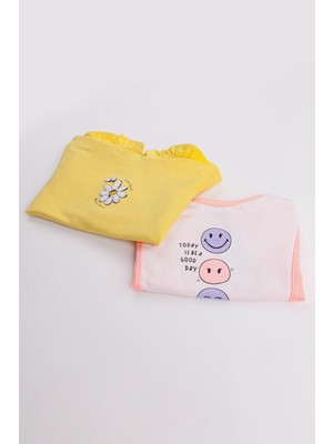 Harika Kids Kız Çocuk 2'li Paket Basic Sweatshirt