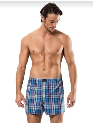 Erdem 1440 Erkek Desenli Poplin Boxer 6 Adet