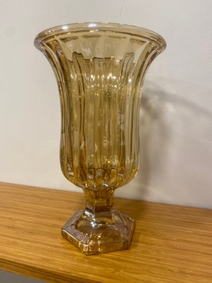 Plus Home Vazo Bal Rengi Ayaklı Cam Boy 29 Çap 17