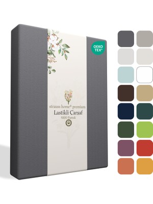 Strauss Home  Premium Lastikli Çarşaf  Pamuk Tek Kişilik / Çift Kişilik Özel Penye