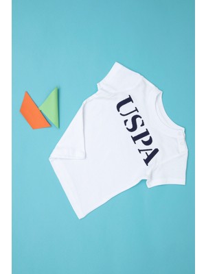 U.S. Polo Assn. Erkek Bebek Beyaz Basic Tişört 50266006-VR013