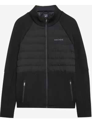 Skechers M Outerwear Casual Comfort Padded Jacket Erkek Siyah Mont S242160-001