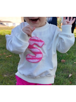 Harf Işlemeli Sweatshirt