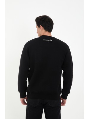 No99 Erkek Siyah Sweatshirt