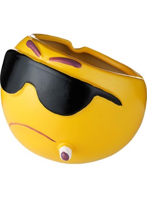 Ashtray Gözlük Emoji Sigara Küllüğü