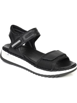 Greyder Kadın Siyah Hakiki Deri Sandalet 4Y2CS33690