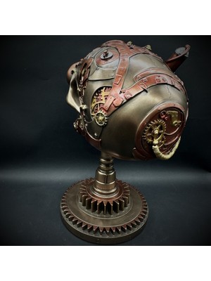 Veronese Steampunk Çarklı Kurukafa Masaüstü Dekorasyon