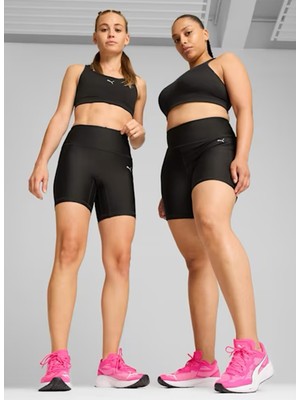 Puma Siyah Kadın Lastikli Bel Dar Kalıp Tayt 52574901 Run Ultrfrm 6 Tıght Short