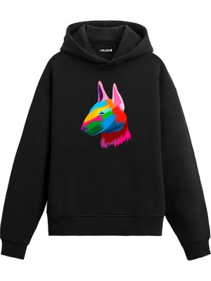 Colermi Köpek Dora Renkli Köpek Tasarımı Doğum Günü Hediyesi Pamuklu Hoodie Kapşonlu Sweatshirt
