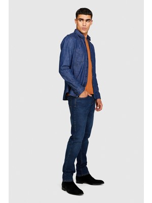 Stockholm Slim Fit Esnek Denim Pantolon Erkek Renkli Pantolon - 323A4MQBSE00C