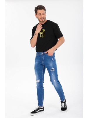 Shoppingdimoda Pamuklu Skinny Denim Erkek Kot Pantolon