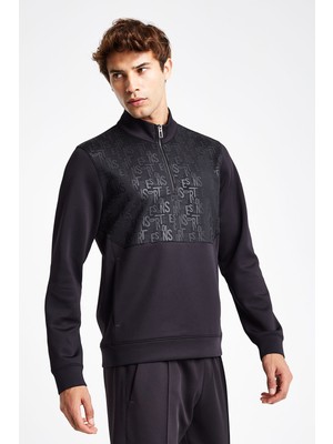 Lescon Erkek Yarım Fermuarlı Sweatshirt 24N-1137