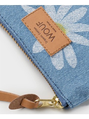 Wouf Clutch, El Çantası Small Pouch Denim Drew