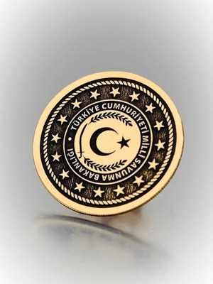 Yörük Tasarım Milli Savunma Bakanlığı Yaka Rozeti Altın Renk Metal Aksesuar Yetişkinler İçin