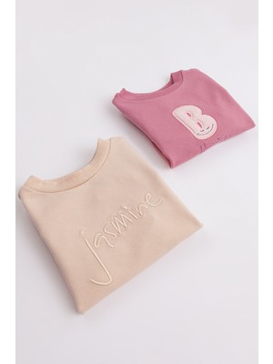 Harika Kids Kız Çocuk 2'li Paket Basic Sweatshirt