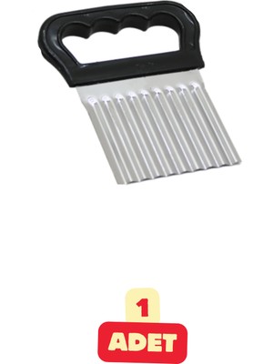 1 Adet Şekilli Cips Patates Dilimleyici Sebze Meyve Çok Amaçlı Çelik Doğrayıcı