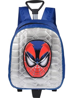 Bagacar Spiderman Gri Tekerlekli Çocuk Sırt Çantası