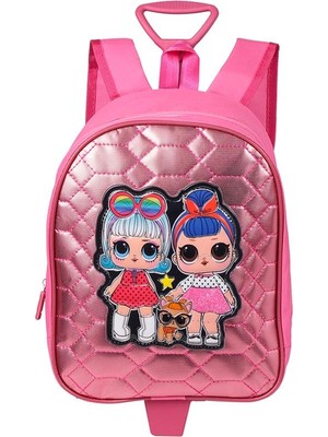 Bagacar Lol ve Kedi Pembe Tekerlekli Çocuk Sırt Çantası