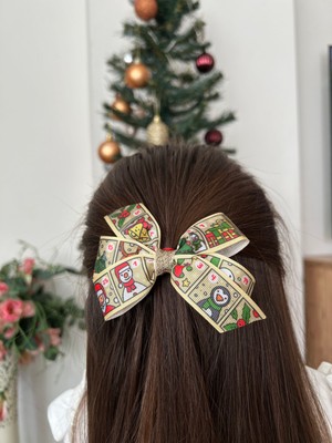 Yılbaşı Desenli Sarı Kurdele Toka