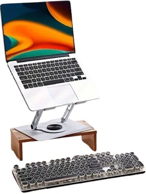 Petinka Stant  Ergonomik Dayanıklı Hava Aldıran 360 Derece Dönebilen Laptop Standı