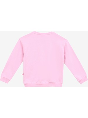 Barbie Baskılı Kız Çocuk Açık Pembe Sweatshırt BRB4WG-SWT6025