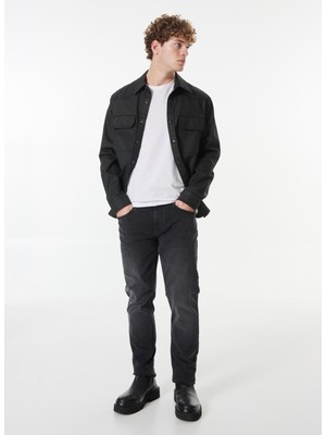 Mustang Yıkamalı Slim Fit Antrasit Erkek Denim Pantolon Vegas Slim - 1300