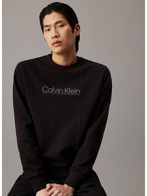 Calvin Klein Kapüşon Yaka Siyah Erkek Sweatshırt K10K113573BEH