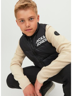 Jack & Jones Siyah Erkek Çocuk Mont 12236914