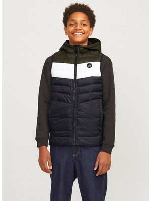 Jack & Jones Siyah Erkek Çocuk Şişme Mont 12258655