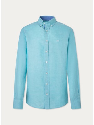 Hackett Slim Fit Turkuaz Erkek Gömlek Hm309839