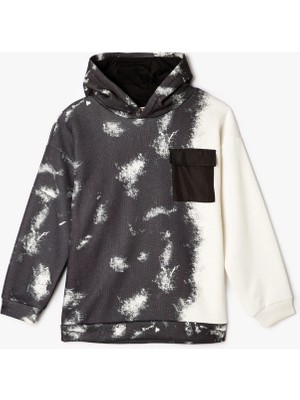 Koton Çok Renkli Erkek Çocuk Sweatshirt Uzun Kol Kapüşonlu Orta Kalınlık Cepsiz