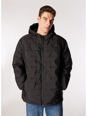 Jack & Jones Siyah Erkek Mont 12267728_Jcosonıc Lıght Jacket Pls