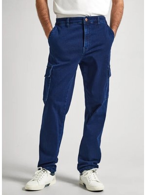 Pepe Jeans Normal Bel Relaxed Erkek Denim Pantolon PM207644-000 Relaxed Jeans Cargo