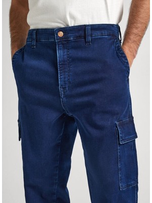 Pepe Jeans Normal Bel Relaxed Erkek Denim Pantolon PM207644-000 Relaxed Jeans Cargo