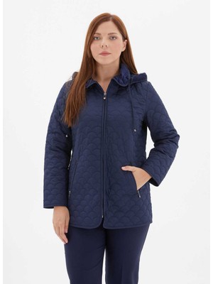 Selen Lacivert Kadın Mont 24ksl6114