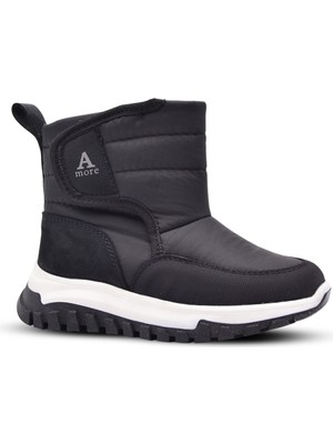 Gea Içi Peluş Kürklü Erkek Çocuk Bot Siyah