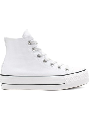 CONVERSE Chuck Taylor All Star Platform Canvas 560846C Unisex SİYAH/BEYAZ Günlük Sneaker Ayakkabı