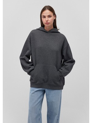 Mavi Kapüşonlu Antrasit SWEATSHIRT1S10186-87829