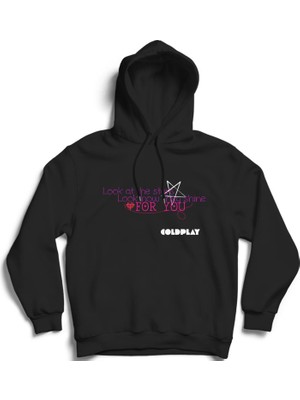The Fame Coldplay, Stars Shine For You, Rock Metal Müzik Grubu Pamuk Kapüşonlu Sweatshirt Hoodie