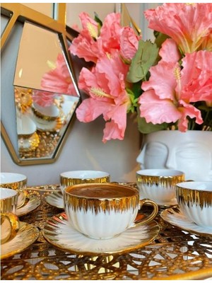 Sembol Moraless Kahve Fincanı Takımı 6 Kişilik PUREBONE-203